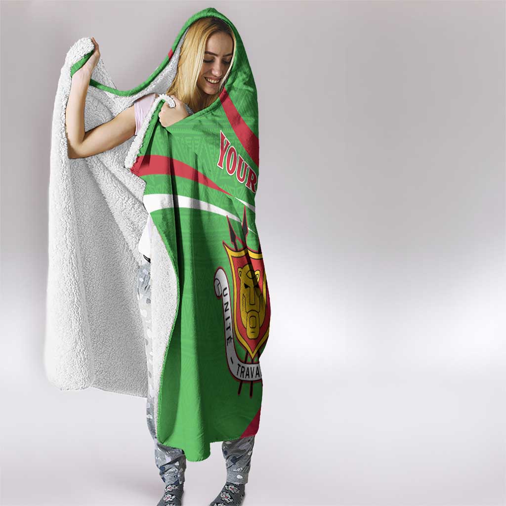 Personalized Burundi Independence Day Hooded Blanket Coat Of Arms With Map