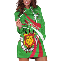 Personalized Burundi Independence Day Hoodie Dress Coat Of Arms With Map