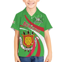 Personalized Burundi Independence Day Kid Hawaiian Shirt Coat Of Arms With Map