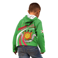 Personalized Burundi Independence Day Kid Hoodie Coat Of Arms With Map