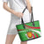 Personalized Burundi Independence Day Leather Tote Bag Coat Of Arms With Map