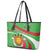 Personalized Burundi Independence Day Leather Tote Bag Coat Of Arms With Map