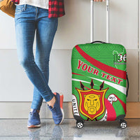 Personalized Burundi Independence Day Luggage Cover Coat Of Arms With Map