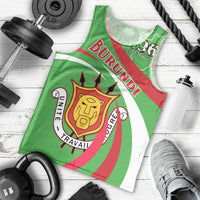 Personalized Burundi Independence Day Men Tank Top Coat Of Arms With Map