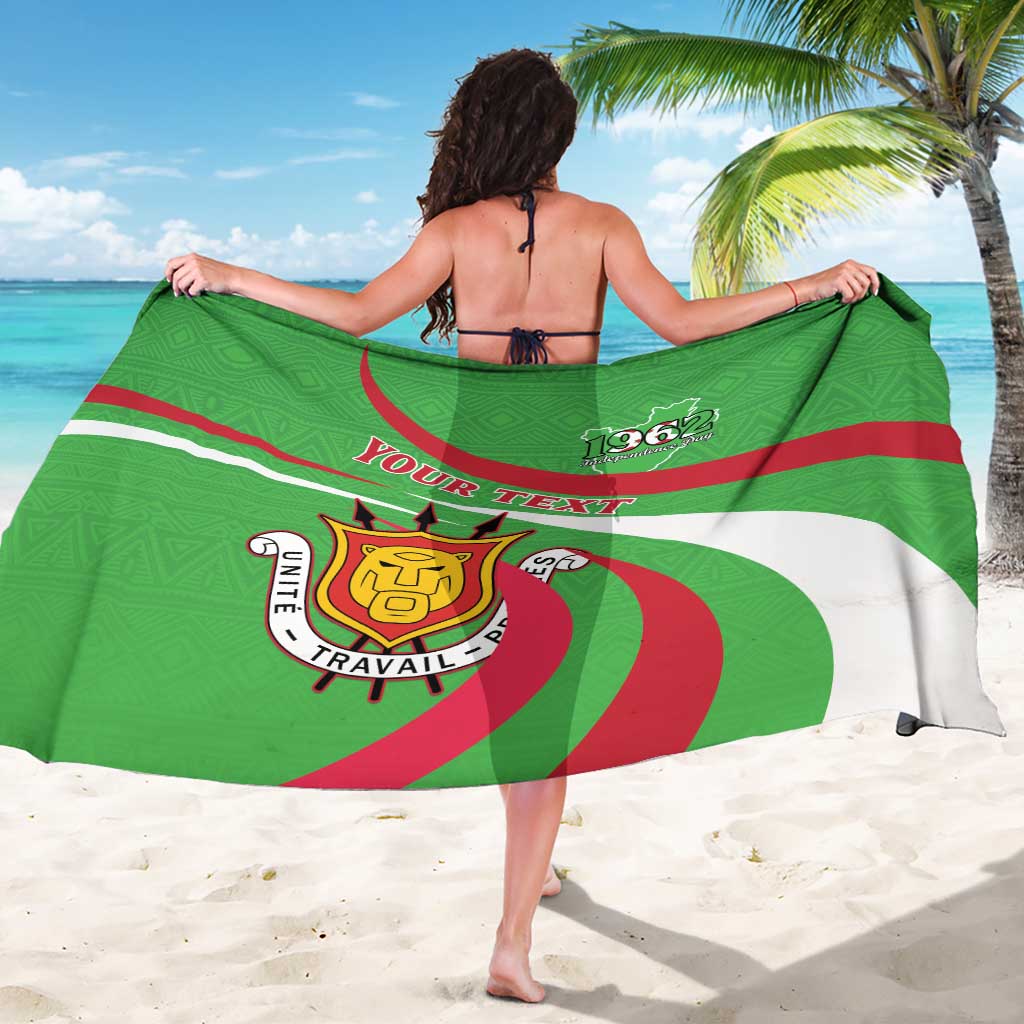 Personalized Burundi Independence Day Sarong Coat Of Arms With Map