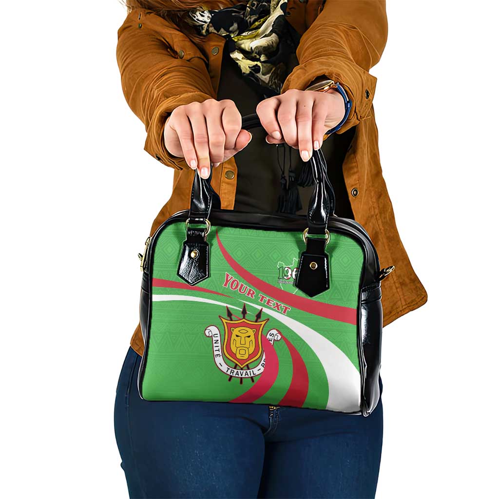 Personalized Burundi Independence Day Shoulder Handbag Coat Of Arms With Map