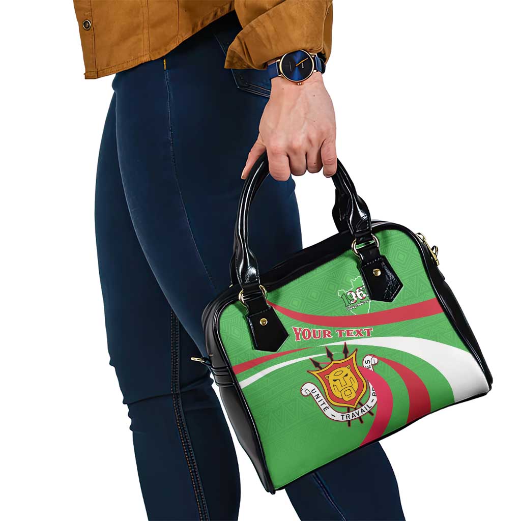 Personalized Burundi Independence Day Shoulder Handbag Coat Of Arms With Map