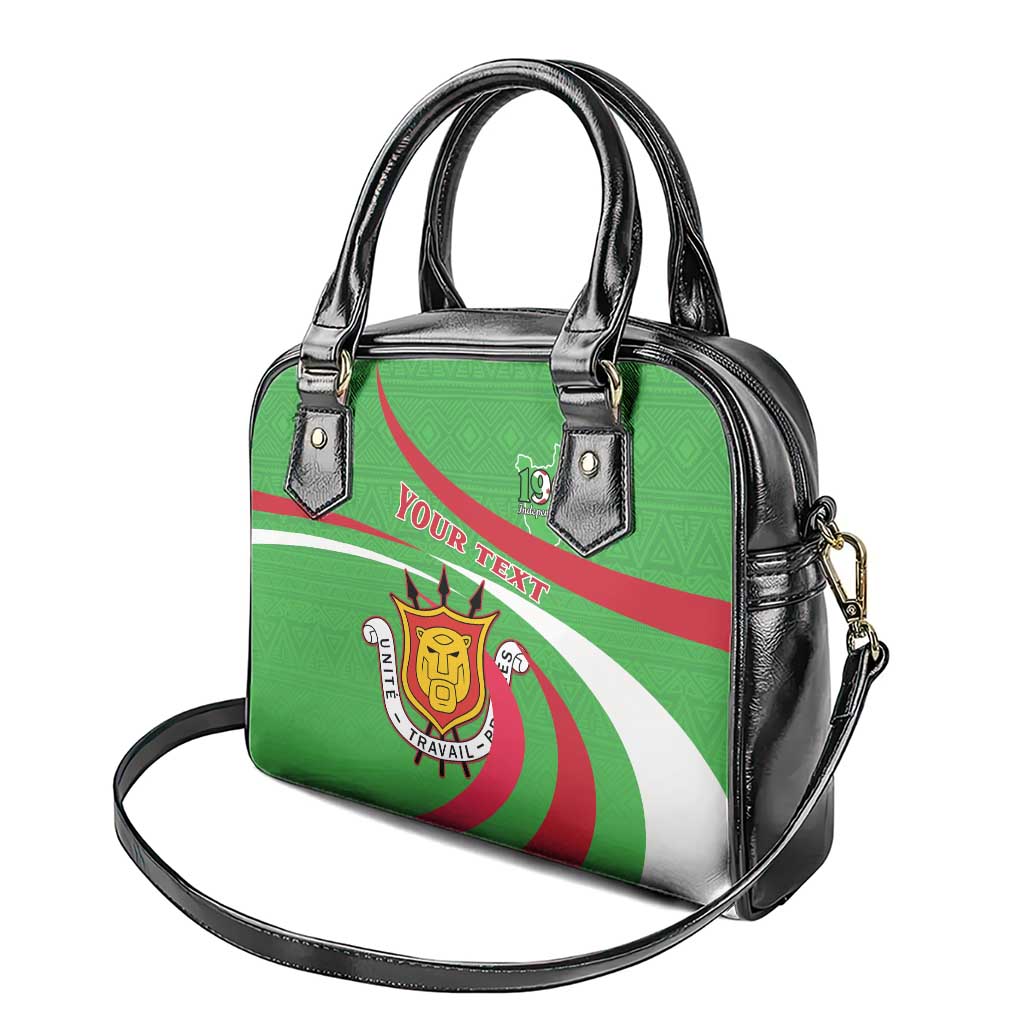 Personalized Burundi Independence Day Shoulder Handbag Coat Of Arms With Map