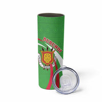 Personalized Burundi Independence Day Skinny Tumbler Coat Of Arms With Map