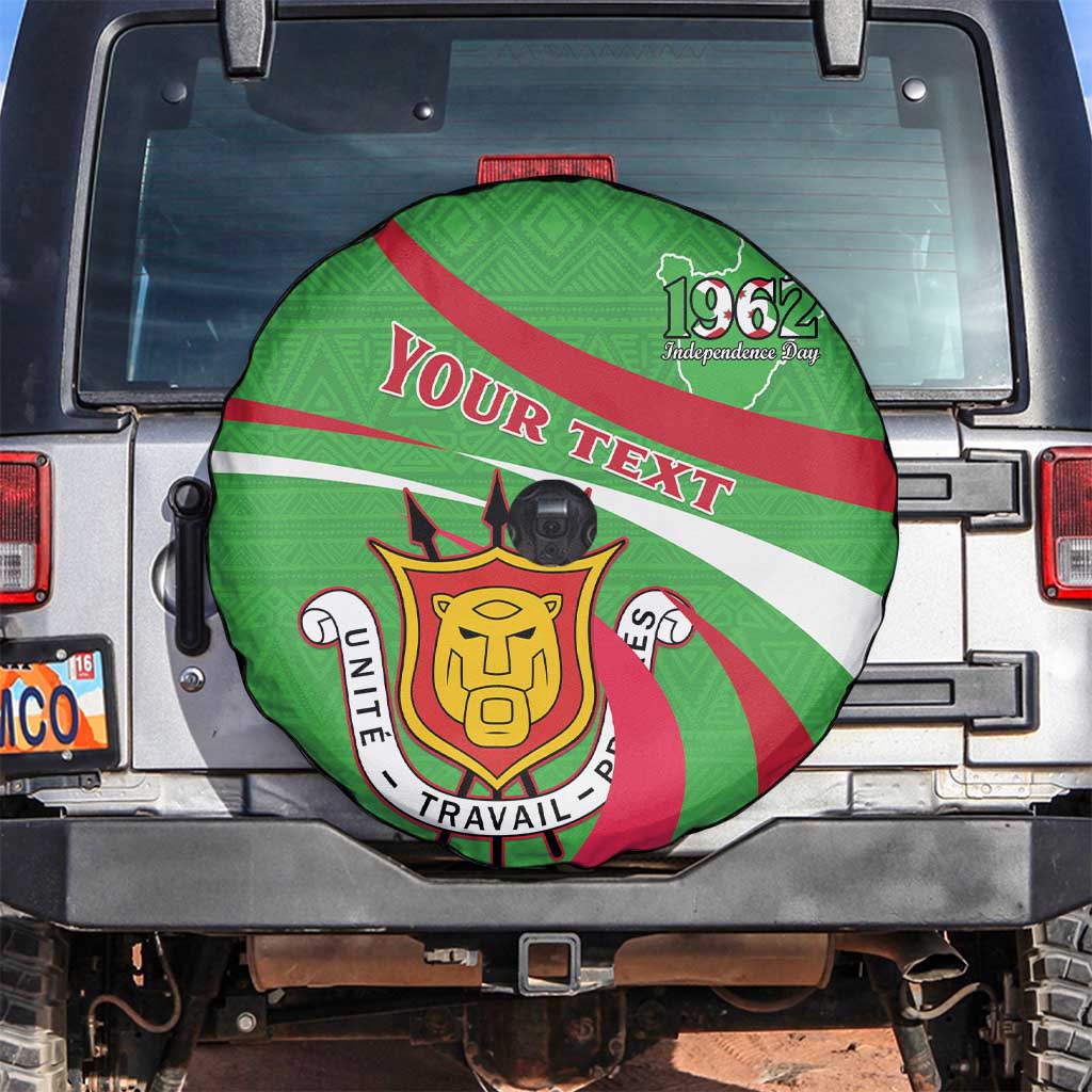 Personalized Burundi Independence Day Spare Tire Cover Coat Of Arms With Map