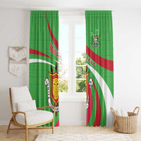 Personalized Burundi Independence Day Window Curtain Coat Of Arms With Map