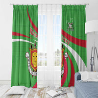 Personalized Burundi Independence Day Window Curtain Coat Of Arms With Map