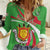 Personalized Burundi Independence Day Women Casual Shirt Coat Of Arms With Map