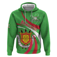 Personalized Burundi Independence Day Zip Hoodie Coat Of Arms With Map