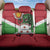 Personalized Burundi Back Car Seat Cover Lion and Coat Of Arms - Flag Style
