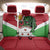 Personalized Burundi Back Car Seat Cover Lion and Coat Of Arms - Flag Style