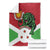 Personalized Burundi Blanket Lion and Coat Of Arms - Flag Style