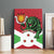 Personalized Burundi Canvas Wall Art Lion and Coat Of Arms - Flag Style