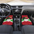 Personalized Burundi Car Mats Lion and Coat Of Arms - Flag Style
