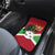 Personalized Burundi Car Mats Lion and Coat Of Arms - Flag Style