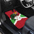 Personalized Burundi Car Mats Lion and Coat Of Arms - Flag Style