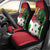 Personalized Burundi Car Seat Cover Lion and Coat Of Arms - Flag Style