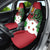 Personalized Burundi Car Seat Cover Lion and Coat Of Arms - Flag Style