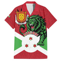 Personalized Burundi Family Matching Long Sleeve Bodycon Dress and Hawaiian Shirt Lion and Coat Of Arms - Flag Style