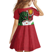Personalized Burundi Family Matching Summer Maxi Dress and Hawaiian Shirt Lion and Coat Of Arms - Flag Style