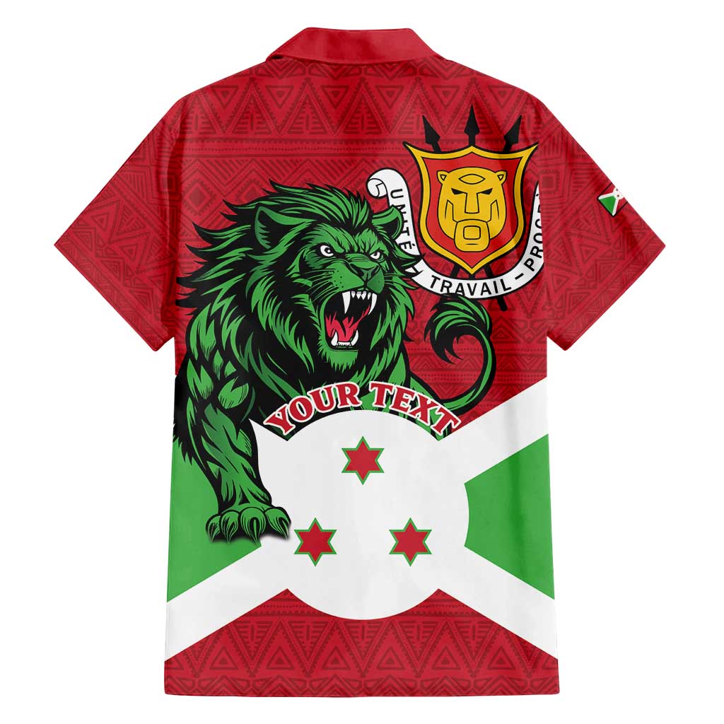 Personalized Burundi Family Matching Summer Maxi Dress and Hawaiian Shirt Lion and Coat Of Arms - Flag Style
