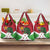 Personalized Burundi Grocery Bag Lion and Coat Of Arms - Flag Style