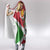 Personalized Burundi Hooded Blanket Lion and Coat Of Arms - Flag Style