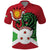 Personalized Burundi Polo Shirt Lion and Coat Of Arms - Flag Style