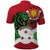 Personalized Burundi Polo Shirt Lion and Coat Of Arms - Flag Style