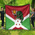 Personalized Burundi Quilt Lion and Coat Of Arms - Flag Style