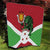 Personalized Burundi Quilt Lion and Coat Of Arms - Flag Style