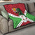 Personalized Burundi Quilt Lion and Coat Of Arms - Flag Style