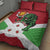 Personalized Burundi Quilt Bed Set Lion and Coat Of Arms - Flag Style