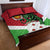 Personalized Burundi Quilt Bed Set Lion and Coat Of Arms - Flag Style