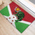 Personalized Burundi Rubber Doormat Lion and Coat Of Arms - Flag Style