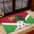 Personalized Burundi Rubber Doormat Lion and Coat Of Arms - Flag Style