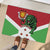 Personalized Burundi Rubber Doormat Lion and Coat Of Arms - Flag Style