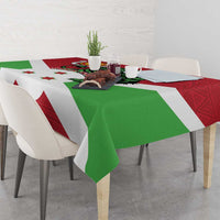 Personalized Burundi Tablecloth Lion and Coat Of Arms - Flag Style