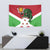 Personalized Burundi Tapestry Lion and Coat Of Arms - Flag Style