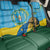 Personalized Rwanda Independence Day Back Car Seat Cover Coat Of Arms Imigongo Pattern
