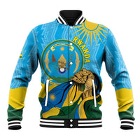 Personalized Rwanda Independence Day Baseball Jacket Coat Of Arms Imigongo Pattern