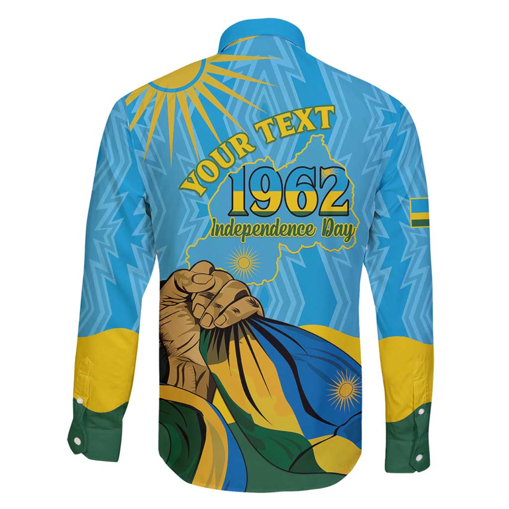 Personalized Rwanda Independence Day Family Matching Long Sleeve Bodycon Dress and Hawaiian Shirt Coat Of Arms Imigongo Pattern