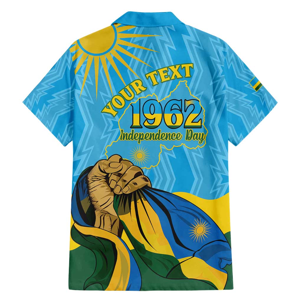 Personalized Rwanda Independence Day Family Matching Puletasi and Hawaiian Shirt Coat Of Arms Imigongo Pattern