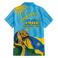 Personalized Rwanda Independence Day Family Matching Puletasi and Hawaiian Shirt Coat Of Arms Imigongo Pattern