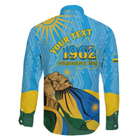 Personalized Rwanda Independence Day Family Matching Puletasi and Hawaiian Shirt Coat Of Arms Imigongo Pattern